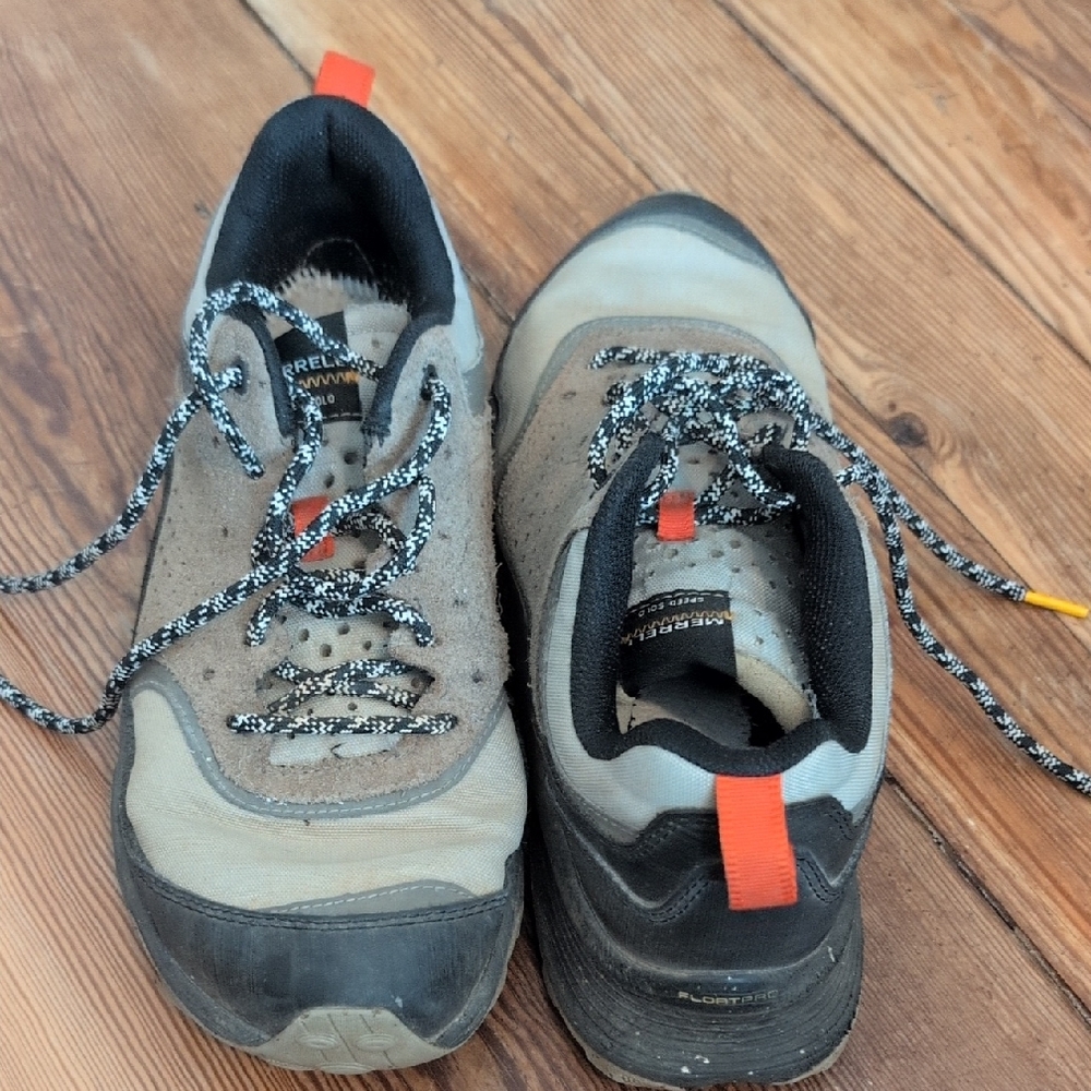 Merrell Black and Tan Athletic Shoes